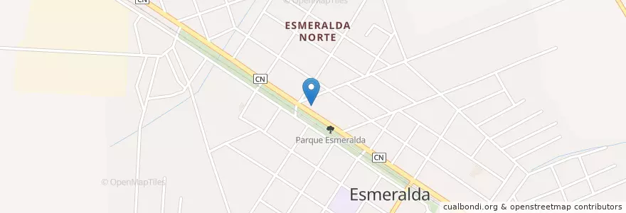 Mapa de ubicacion de Biblioteca Municipal Esmeralda en Куба, Камагуэй, Esmeralda, Pueblo De Esmeralda.