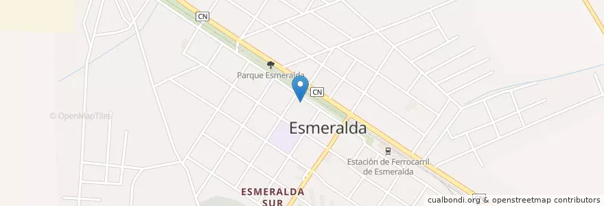 Mapa de ubicacion de Cadeca Esmeralda en کوبا, Camagüey, Esmeralda, Pueblo De Esmeralda.