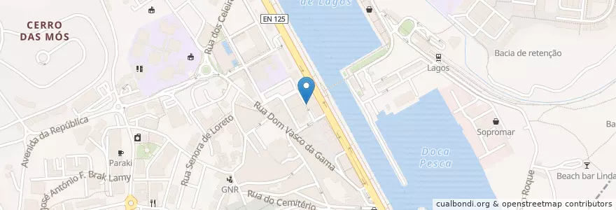 Mapa de ubicacion de Lagos Avenida Hotel Tesla Destination Charger en 포르투갈, Algarve, Algarve, Faro, Lagos, São Gonçalo De Lagos.