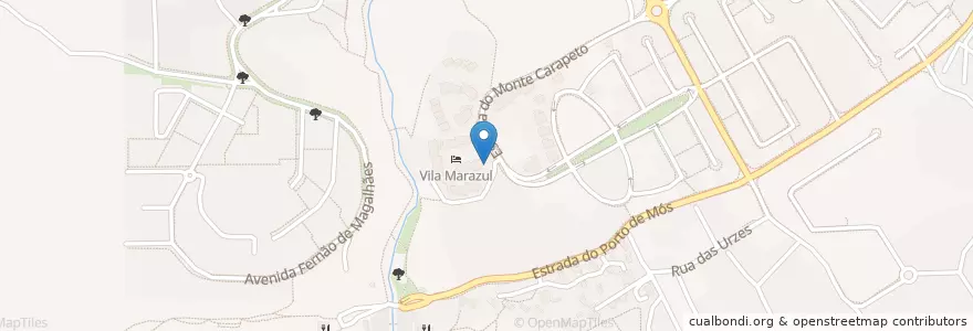 Mapa de ubicacion de Villa Mar Azul Tesla Destination Charger en 포르투갈, Algarve, Algarve, Faro, Lagos, São Gonçalo De Lagos.