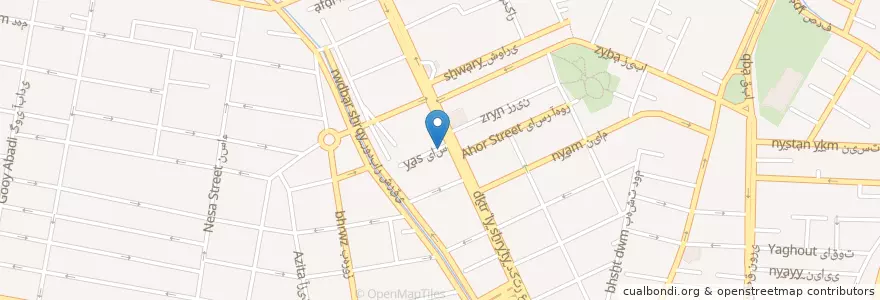 Mapa de ubicacion de دكتر پريسا مهراشتياق en イラン, テヘラン, شهرستان تهران, テヘラン, بخش مرکزی شهرستان تهران.