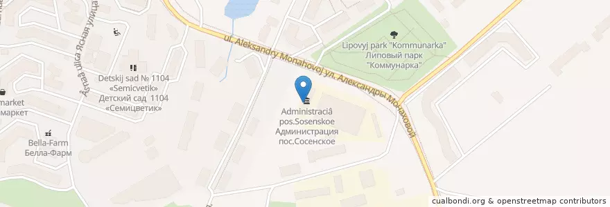 Mapa de ubicacion de MoneyGram en Russia, Central Federal District, Moscow, Novomoskovsky Administrative Okrug, Поселение Сосенское.