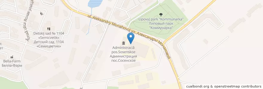 Mapa de ubicacion de Доктор Столетов en Russia, Central Federal District, Moscow, Novomoskovsky Administrative Okrug, Поселение Сосенское.