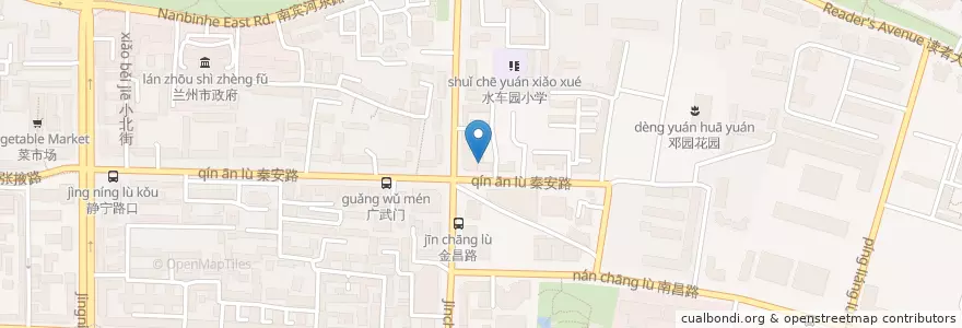 Mapa de ubicacion de 广武门街道 en China, Gansu, 兰州市 (Lanzhou), 城关区, 广武门街道.