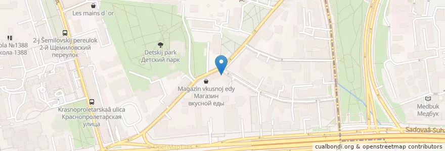Mapa de ubicacion de Джельсомино en Russia, Distretto Federale Centrale, Москва, Центральный Административный Округ, Тверской Район.