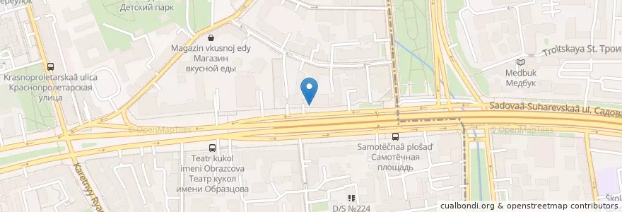 Mapa de ubicacion de Da Salvo en Rusland, Centraal Federaal District, Moskou, Центральный Административный Округ, Тверской Район.