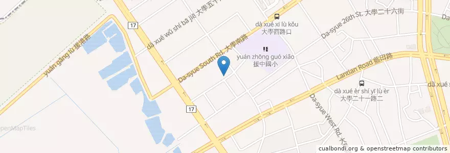 Mapa de ubicacion de 新展萬民教會 en 타이완, 가오슝시, 난쯔구.