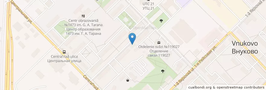 Mapa de ubicacion de Qiwi en Russia, Central Federal District, Moscow, Novomoskovsky Administrative Okrug, Western Administrative Okrug, Vnukovo District.