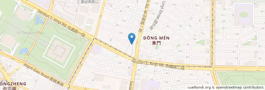 Mapa de ubicacion de 魚バカ en 臺灣, 新北市, 臺北市.