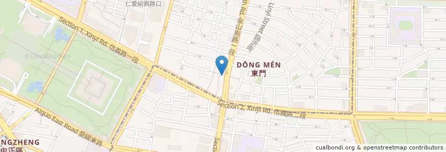 Mapa de ubicacion de 東門興記 en 타이완, 신베이 시, 타이베이시.