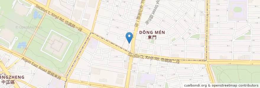 Mapa de ubicacion de 東門鴨莊 en 臺灣, 新北市, 臺北市.