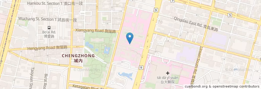 Mapa de ubicacion de 費太太 en تايوان, تايبيه الجديدة, تايبيه, 中正區.