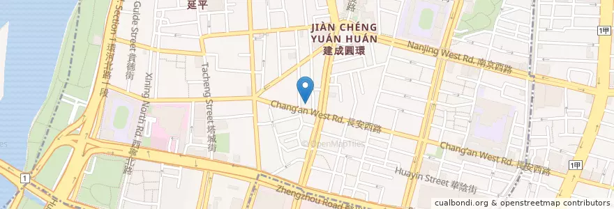 Mapa de ubicacion de 吉馥十全排骨 en 臺灣, 新北市, 臺北市, 大同區.