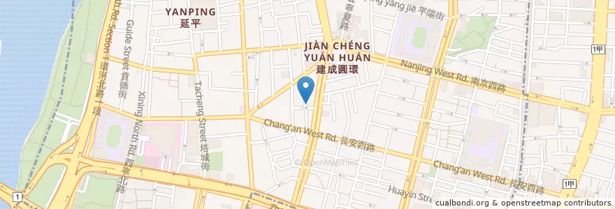 Mapa de ubicacion de 碗粿之家 en Taiwan, 新北市, Taipé, 大同區.