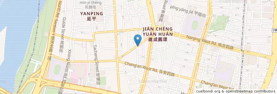 Mapa de ubicacion de 新醉紅樓菜館 en Taïwan, Nouveau Taipei, Taipei, 大同區.