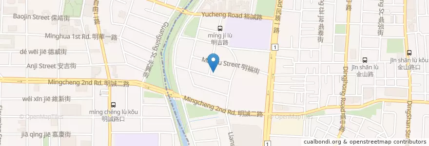 Mapa de ubicacion de 布蘭奇研磨咖啡BRUNCH CAFFE ITALIANO（河堤店） en 臺灣, 高雄市, 三民區, 左營區.