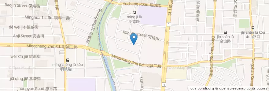Mapa de ubicacion de 唐吉訶德綠茶食館 en Тайвань, Гаосюн, 三民區.