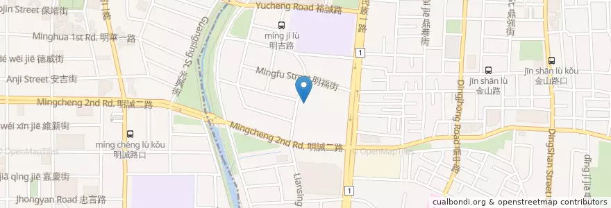 Mapa de ubicacion de 八方雲集明仁店 en Taiwan, Kaohsiung, 三民區.