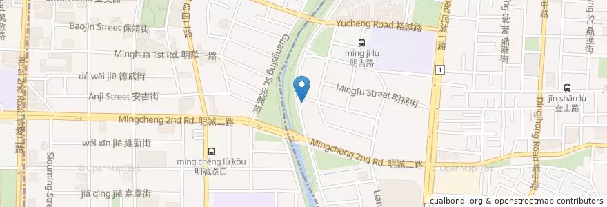 Mapa de ubicacion de 帕莎蒂娜法式餐廳 en Taiwan, Kaohsiung, Sanmin, Zuoying.