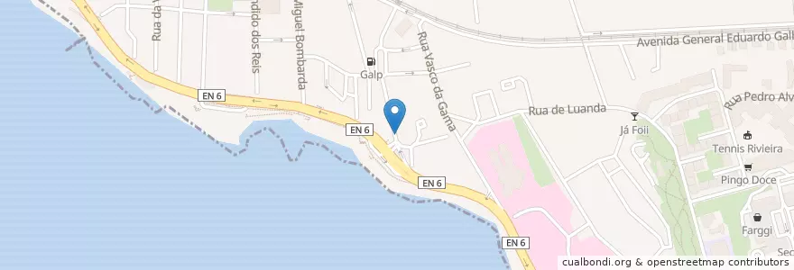 Mapa de ubicacion de Dom Pepe en Португалия, Área Metropolitana De Lisboa, Лиссабон, Grande Lisboa.