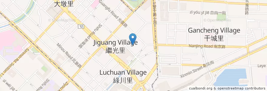 Mapa de ubicacion de 31鍋燒屋 en Тайвань, Тайчжун, 中區.
