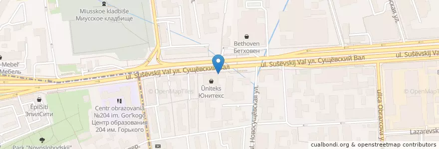 Mapa de ubicacion de Крошка Картошка en Russie, District Fédéral Central, Moscou, Северо-Восточный Административный Округ, Район Марьина Роща.