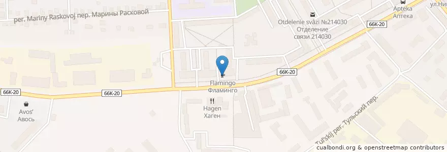 Mapa de ubicacion de Сбербанк en Rusya Federasyonu, Центральный Федеральный Округ, Smolensk Oblastı, Смоленский Район, Городской Округ Смоленск.