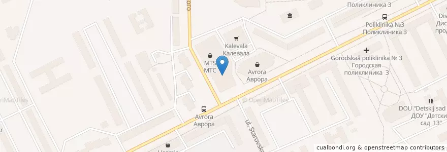 Mapa de ubicacion de МИЛАНО en Rusia, Северо-Западный Федеральный Округ, Komi, Городской Округ Сыктывкар.
