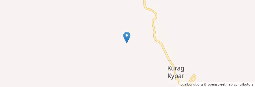 Mapa de ubicacion de Курагский сельсовет en Russland, Föderationskreis Nordkaukasus, Dagestan, Агульский Район, Курагский Сельсовет.