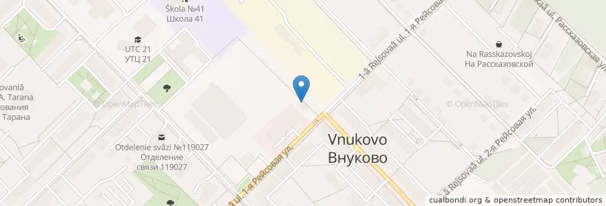Mapa de ubicacion de Пивной бар en Russia, Central Federal District, Moscow, Novomoskovsky Administrative Okrug, Western Administrative Okrug, Vnukovo District.