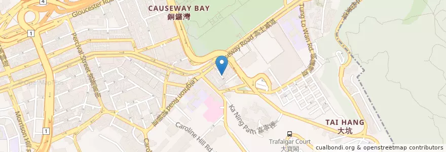 Mapa de ubicacion de 鏞華餐廳 Younker Restaurant en Çin, Guangdong, Hong Kong, Hong Kong Adası, Yeni Bölgeler, 灣仔區 Wan Chai District.