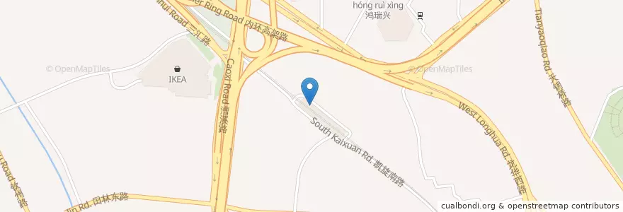 Mapa de ubicacion de KFC en چین, شانگهای, 徐汇区.