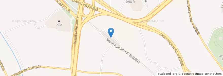 Mapa de ubicacion de 永和大王 en 中国, 上海市, 徐汇区.