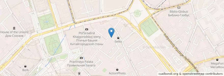 Mapa de ubicacion de Cofix en روسیه, Центральный Федеральный Округ, Москва, Центральный Административный Округ, Тверской Район.