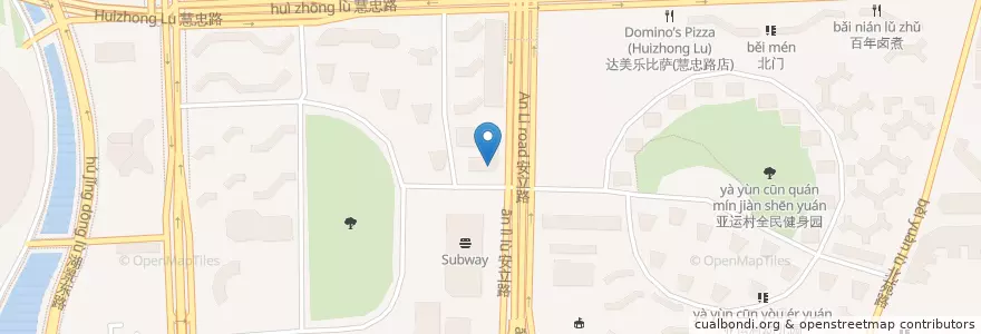 Mapa de ubicacion de 星展银行 en China, Peking, Hebei, 朝阳区 / Chaoyang.