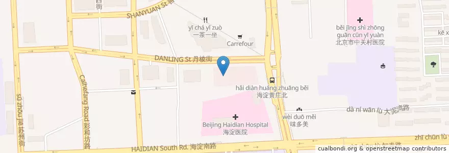 Mapa de ubicacion de 金逸国际影城 en China, Peking, Hebei, 海淀区.