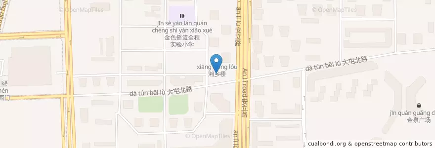 Mapa de ubicacion de 金手勺东北菜馆 en China, Peking, Hebei, 朝阳区 / Chaoyang.