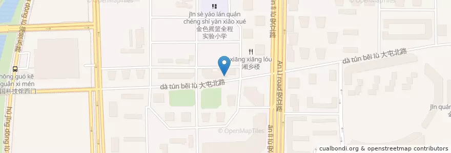 Mapa de ubicacion de 金簋小山城 en Китай, Пекин, Хэбэй, Район Чаоян.