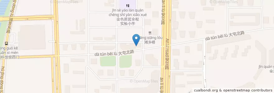 Mapa de ubicacion de 红莲烤鸭店 en China, Beijing, Hebei, Chaoyang District.