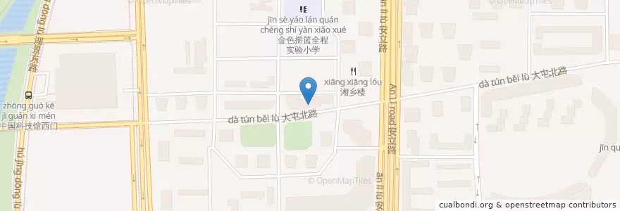 Mapa de ubicacion de 眉州小吃 en 중국, 베이징시, 허베이성, 朝阳区 / Chaoyang.