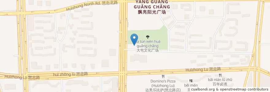 Mapa de ubicacion de 中国石化 Sinopec en China, Pequim, Hebei, 朝阳区 / Chaoyang.