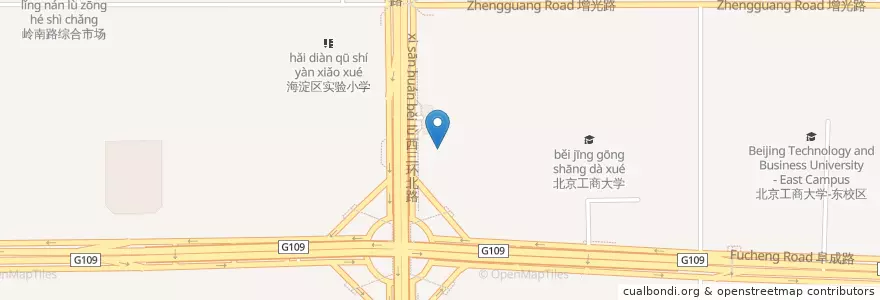 Mapa de ubicacion de 宁波银行 en چین, پکن, هبئی, 海淀区.