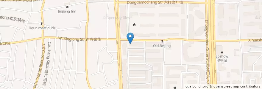 Mapa de ubicacion de 宁波银行 en China, Peking, Hebei, 东城区.