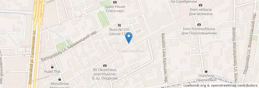 Mapa de ubicacion de АрАрАт en Russia, Distretto Federale Centrale, Москва, Центральный Административный Округ, Район Арбат.