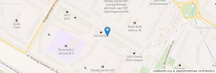 Mapa de ubicacion de Сбербанк en Russia, Distretto Federale Centrale, Москва, Восточный Административный Округ, Район Вешняки.