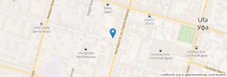 Mapa de ubicacion de Maximum en روسيا, Приволжский Федеральный Округ, باشقورستان, Городской Округ Уфа.