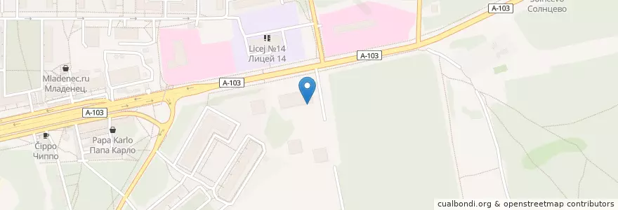 Mapa de ubicacion de Jeffreys coffeeshop en روسيا, Центральный Федеральный Округ, محافظة موسكو, Городской Округ Щёлково.