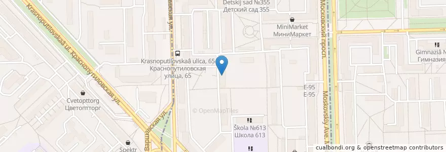 Mapa de ubicacion de Цех 85 en Russia, Northwestern Federal District, Leningrad Oblast, Saint Petersburg, Московский Район, Округ Пулковский Меридиан.