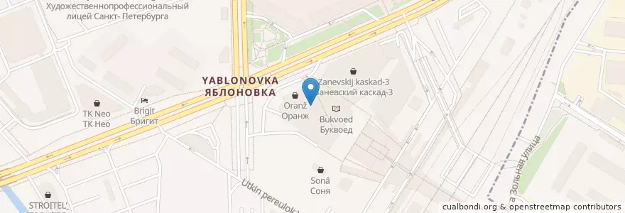 Mapa de ubicacion de Цех 85 en Russia, Northwestern Federal District, Leningrad Oblast, Saint Petersburg, Красногвардейский Район, Округ Малая Охта.