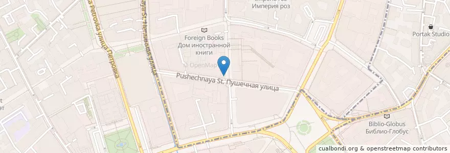 Mapa de ubicacion de Му-Му en Russland, Föderationskreis Zentralrussland, Moskau, Zentraler Verwaltungsbezirk, Тверской Район.